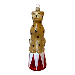 Christmas Ornament Circus Leopard Shiny