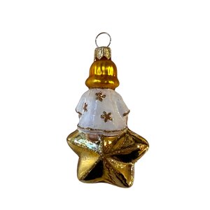 Christmas Ornament Little Angel on a Star Mini