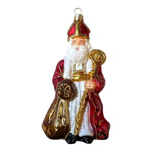 Christmas Ornament St Nicholas with Bag