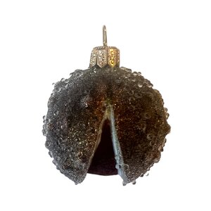 Christmas Ornament Chestnut Frosted