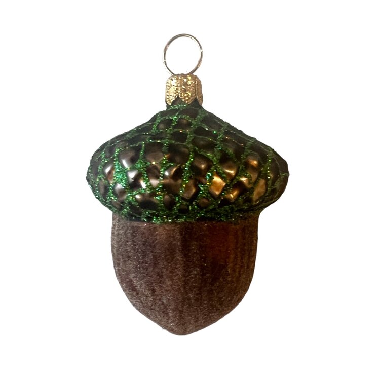 Christmas Ornament Acorn Brown