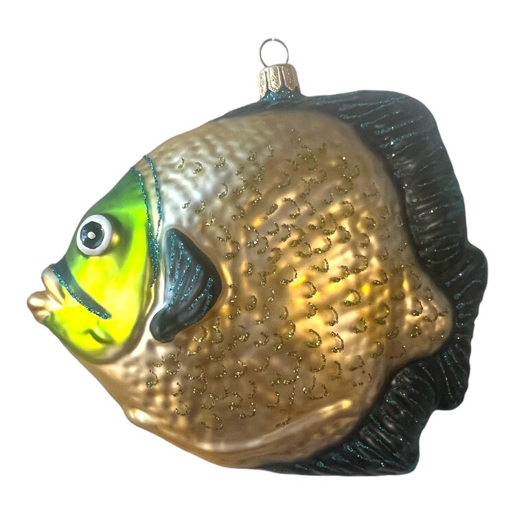 Christmas Ornament Tropical Fish Yellow