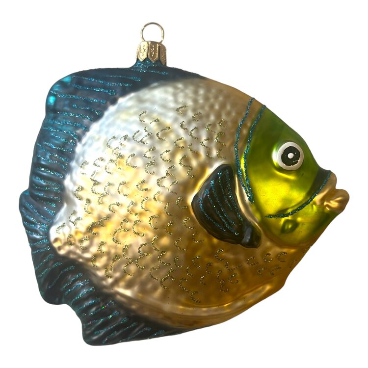 Christmas Ornament Tropical Fish Yellow