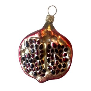 Christmas Ornament Small Pomegranate Half