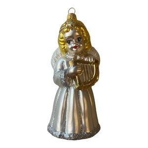 Christmas Decoration Angel with a Lyre Large