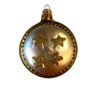 Christmas Ornament with Santa and Stars