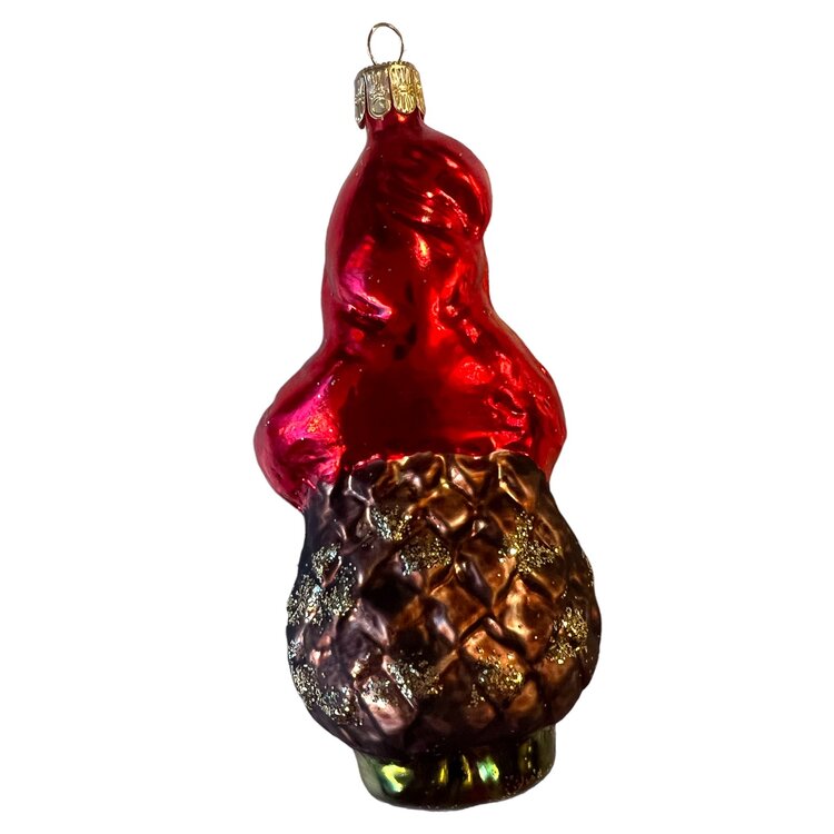 Christmas Ornament Cone Santa