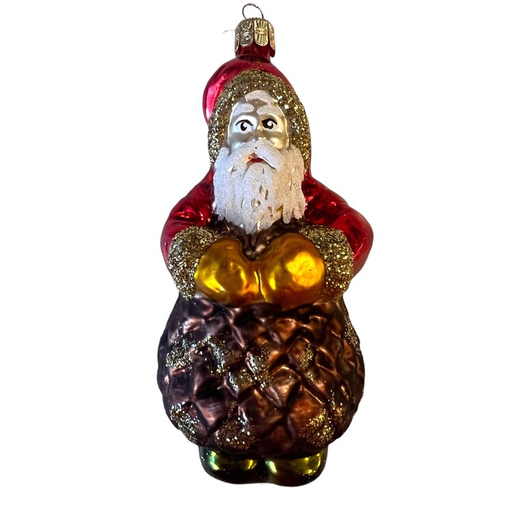 Christmas Ornament Cone Santa