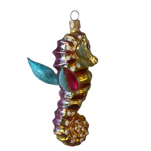 Christmas Decoration Seahorse with Wings Gold