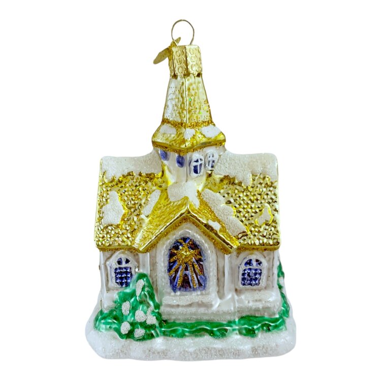 Christmas Ornament Golden Cathedral