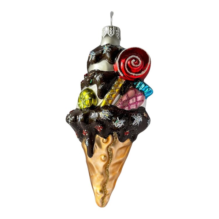 Christmas Ornament Chocolate Ice Cream