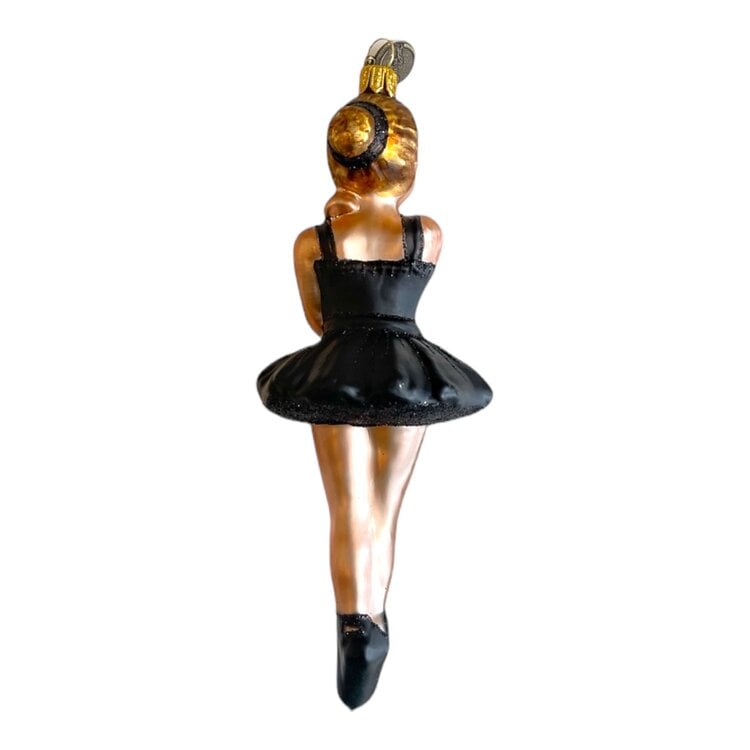 Christmas Ornament Ballerina Black