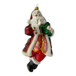 Christmas Ornament Santa with Bag of Presents