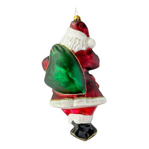 Christmas Ornament Santa with Bag of Presents