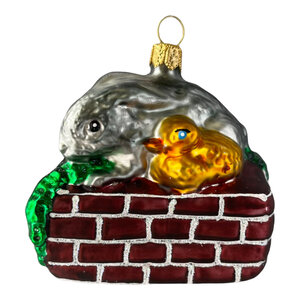Christmas Ornament Rabbit and Duckling