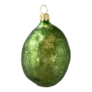 Christmas Ornament Lime Half