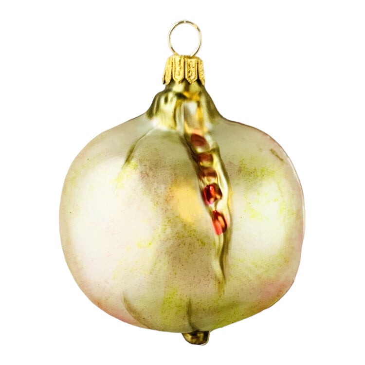 Christmas Ornament Pomegranate Half Pink