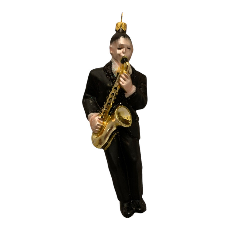 Christmas Ornament Saxophone Player