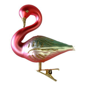 Christmas Decoration Pink-Green Bird