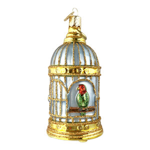 Christmas Ornament Bird Cage