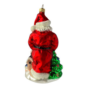 Christmas Ornament Santa with Snowman
