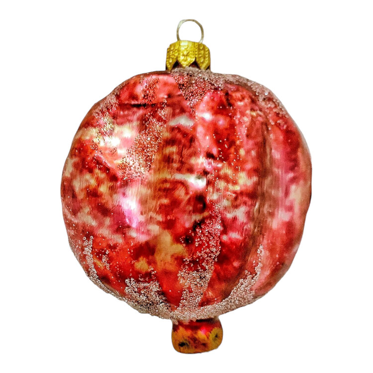 Christmas Ornament Pomegranate Frosted
