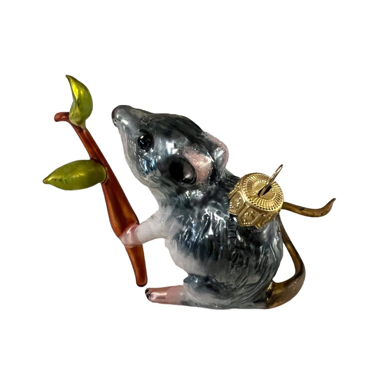 Christmas Ornament Mouse with Branch
