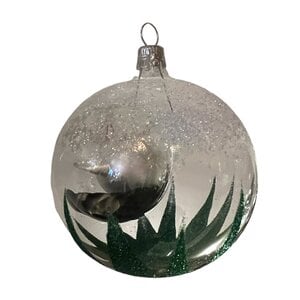 Christmas Ornament Transparent with Little Mouse