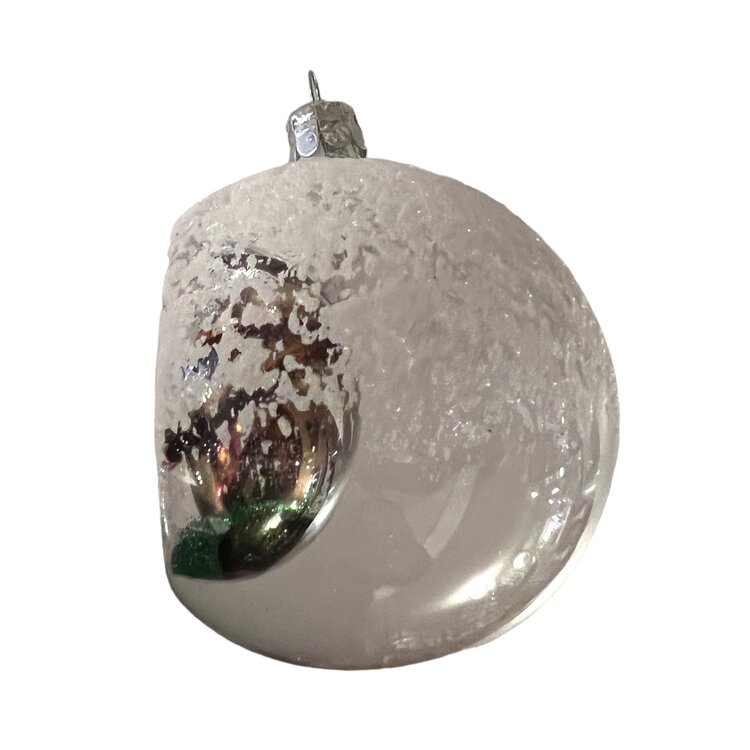 Christmas Ornament Transparent with Little Owl