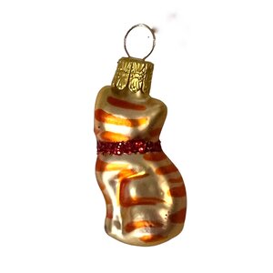 Christmas Ornament Cat Mini Red