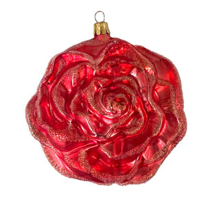 Christmas Ornament Large Rose Pink