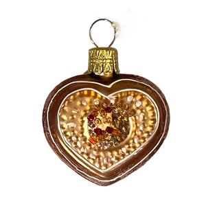 Christmas Ornament Gingerbread Heart Mini