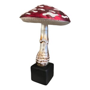 Botanical Model Mushroom Glass