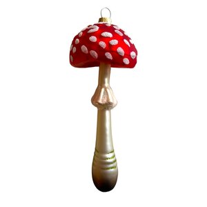 Christmas Ornament Mushroom with Ladybug