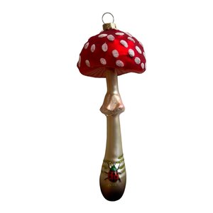 Christmas Decoration Mushroom with Ladybug