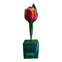 Botanisch Model Tulp Glas Rood-Geel