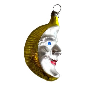 Kerstbal Mysterieuze Maan Gezicht Klein