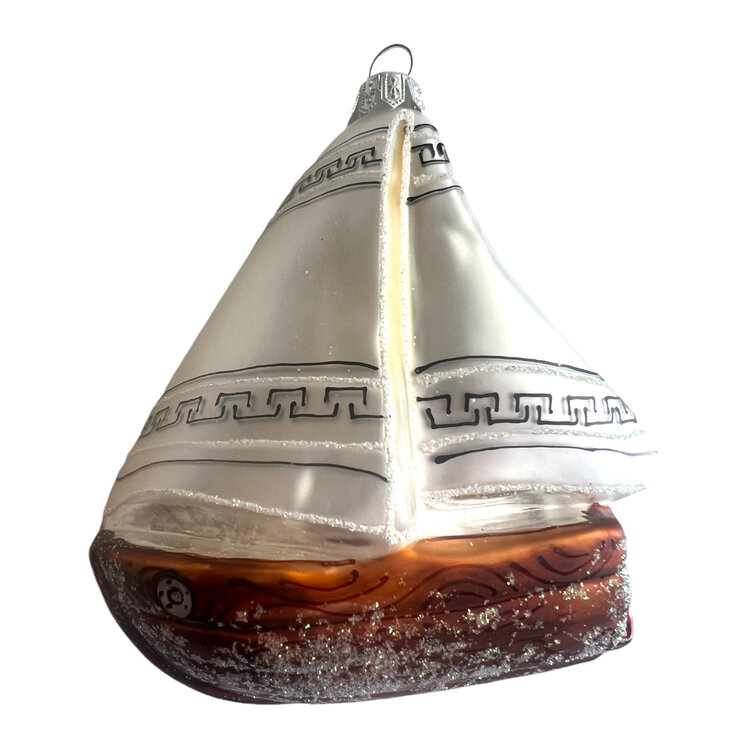 Kerstbal Zeilboot