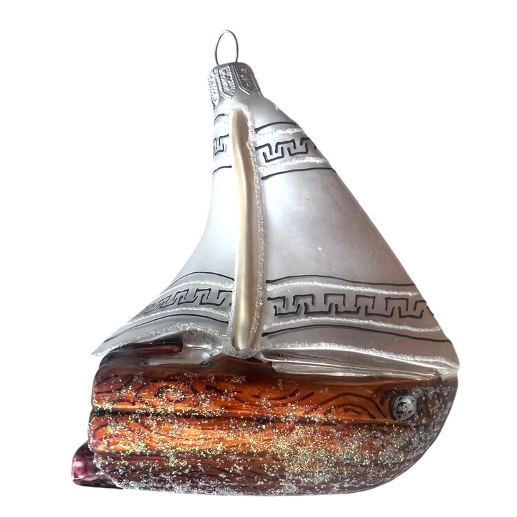 Kerstbal Zeilboot