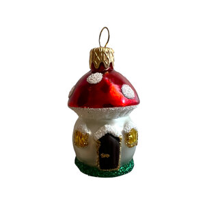 Christmas Decoration Mushroom House Mini