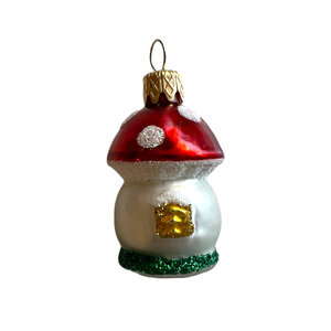 Christmas Ornament Mushroom House Mini