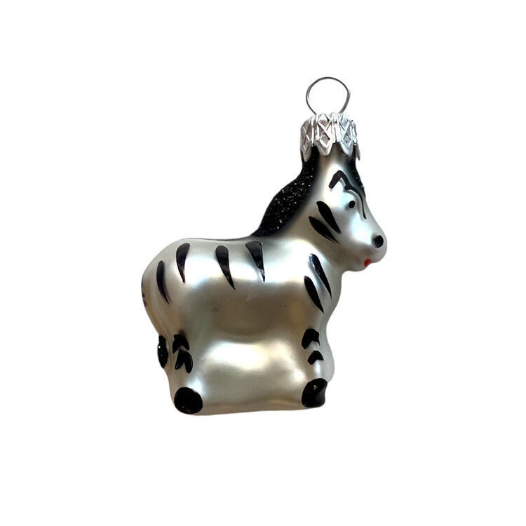 Kerstbal Zebra Mini