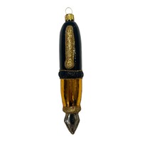 Christmas Decoration Little Fountain Pen Black-Gold