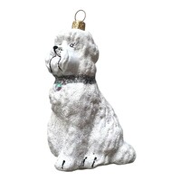 Christmas Decoration White Poodle