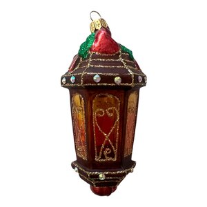 Christmas Ornament Lantern Brown