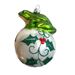 Kerstbal Kikker op een Bal