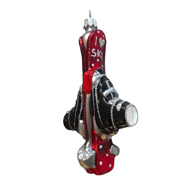 Christmas Ornament Skis