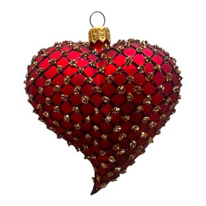 Christmas Decoration a Heart of Gold Pointed