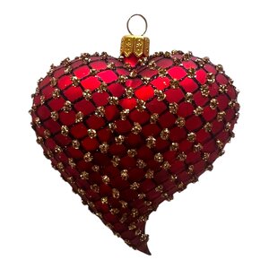Christmas Ornament a Heart of Gold Pointed