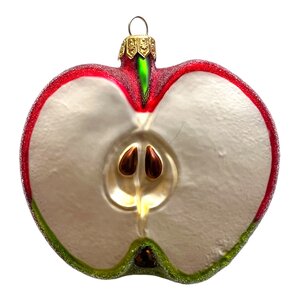 Kerstbal Halve Appel Groot